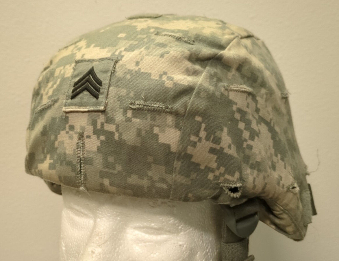 US Military Gentex ACH Advanced Combat Helmet Small & Chinstrap Pads UCP Cover