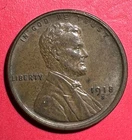 1918S US LINCOLN Cent! "San Francisco" Mint! AU! Very Sharp! Old US Coin!