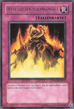 YuGiOh Opfer für den Schlangengott PTDN-DE077 Rare Good 1st