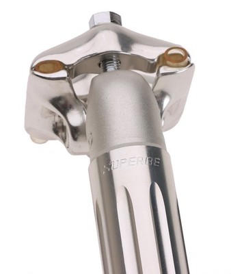 Sun Tour Superbe Seat Pillar Seatpost 26.8mm 205mm 25mm Silver NEW