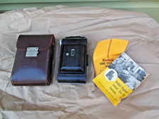 Vintage Kodak Vigilant Junior Six-20 Camera With Leather Case  Manual