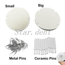 Vassoi per cottura a nido d'ape laboratorio odontotecnico con 20 perni in ceramica/metallo zirconi per sinterizzazione
