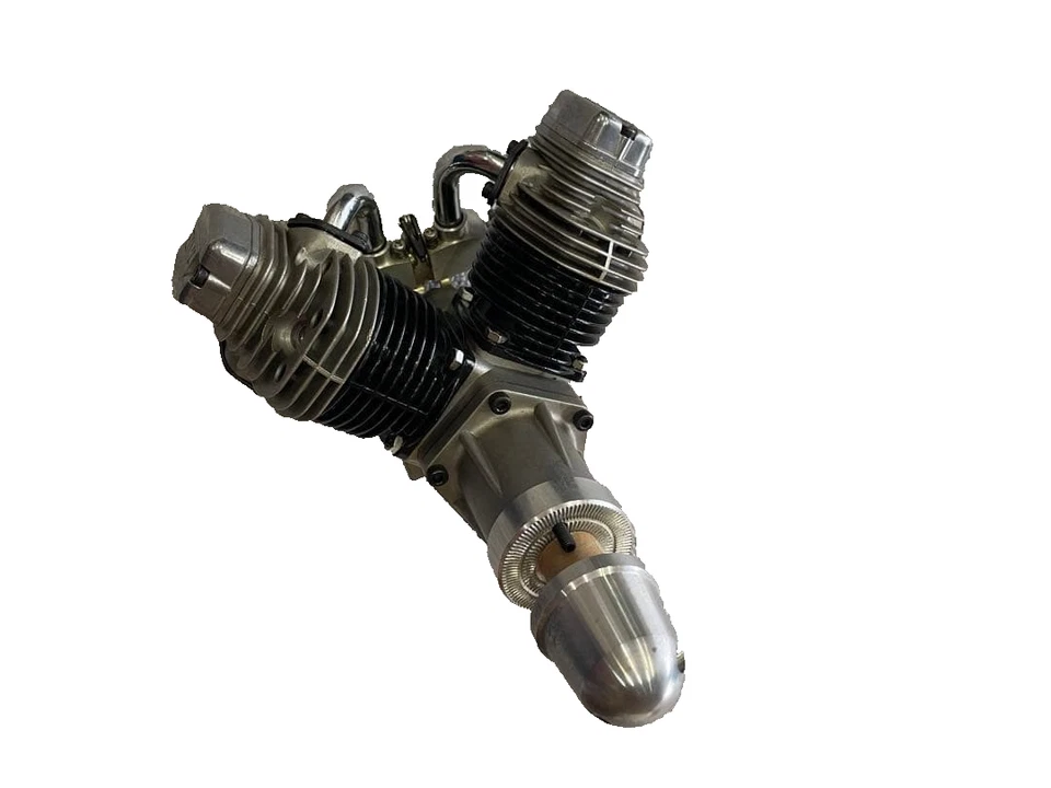 Vintage 1986 VT 240 Enya V Twin Four Stroke Glow Engine model airplane Unused - Image 3 of 4