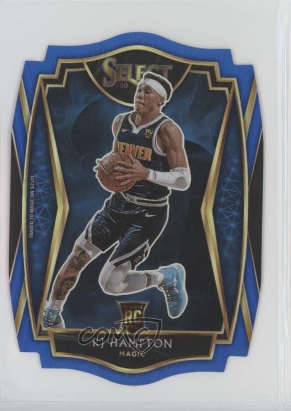 2020 Panini Select Premier Level Blue Prizm Die-Cut 168/249 RJ Hampton #195 1d0h