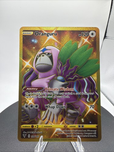Pokemon Oranguru (Secret) Holo Secret Rare SWSH04: Vivid Voltage 199/185 NM 🔥
