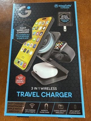 SmartGear 3 In 1 Wireless Travel Charger Kit MagSafe Apple Watch AirPods New