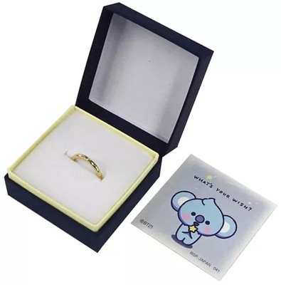 BT21 Koya Gold Ring Accessoires Herren 2WEGE Charakter Karten Box