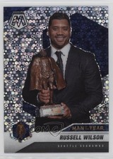 2021 Panini Mosaic Man of the Year No Huddle Silver Prizm Russell Wilson 5cb