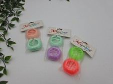 Vtg Round Banana Clip 80s 90s Hair Comb Lot NOS New Rave Barrette Comb Teeth 001