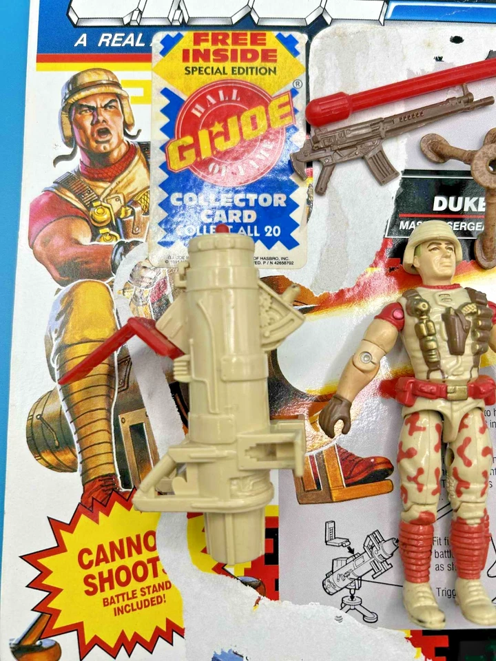 Gi Joe 1991 DUKE vintage v3 GIJOE g i hasbro action figures 1990 Full Filecard - Image 2 of 4