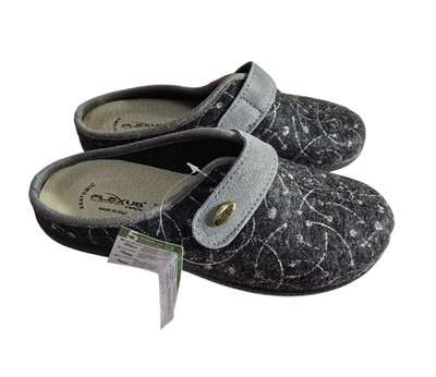 Flexus by Spring Step Sophie Grey Silver Women's Slide Shoes NWOB EUR 40 US 9