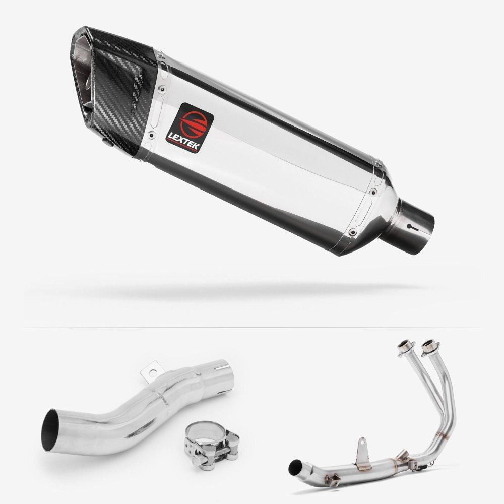 Lextek SP4 Stainless Steel Exhaust System 300mm for Honda CB500X (17-19)