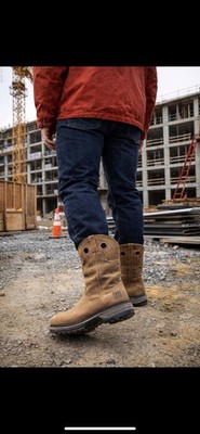 FRYE Men's 10'' Waterproof Western Work Boot Steel Toe Safety Crafted 10.5M