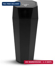 Zpana Car Trash Can with Lid, Mini Vehicle Cup Holder Garbage Bin, Leakproof Sma