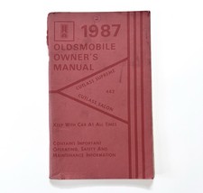 1987 Oldsmobile Cutlass Supreme Salon 442 Owners Glovebox Manual