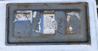 Metal Ammo Box Large Cover Lid 18 x 9 vintage shell storage ammunition can case