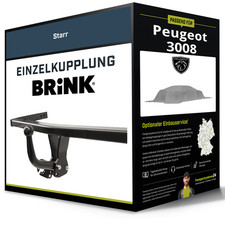 Starre Anhängerkupplung für PEUGEOT 3008 11.23- III Typ KA / KB / KC Brink NEU