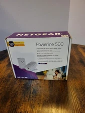 NETGEAR Powerline 500 1-Port Extra Outlet Essentials Edition StarterKit XAVB5421