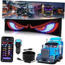Programmable LED Devil Eyes for Car Truck Windshield - Animated 1PCS -19"x5"