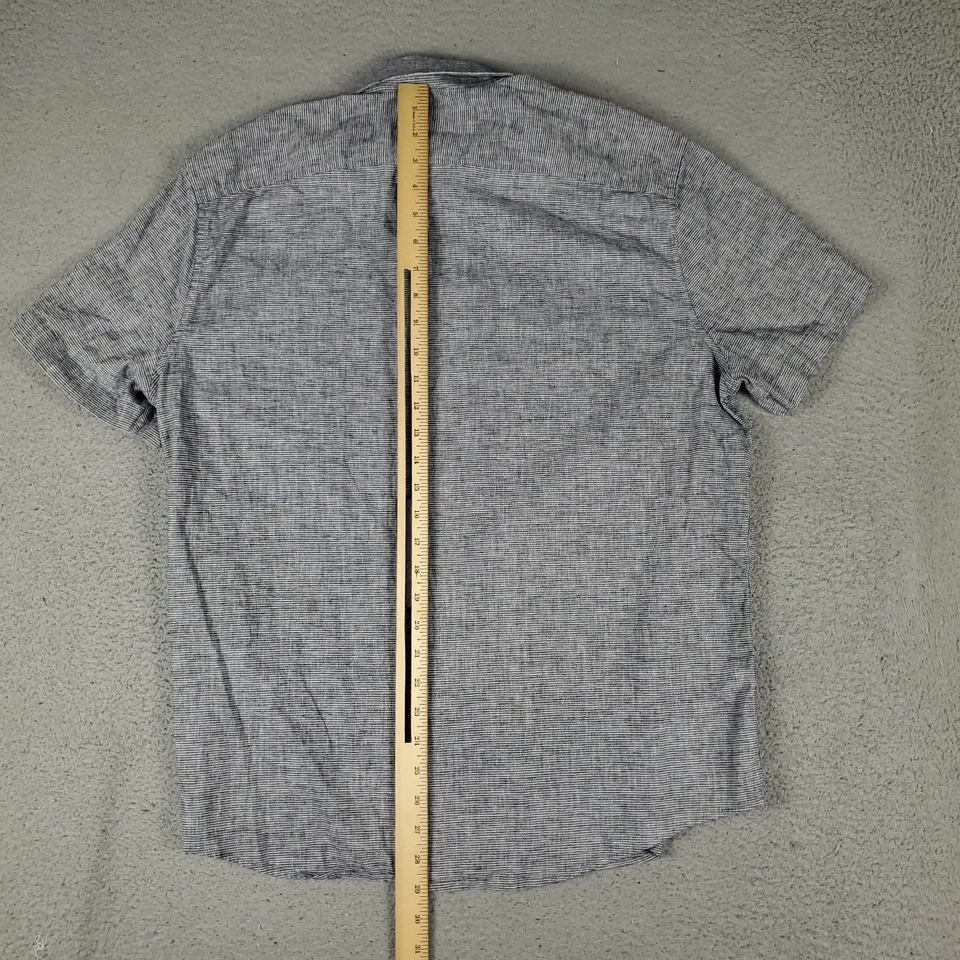 Penguin Shirt Mens Size Large Blue Casual Button Up Short Sleeve - Image 3 of 4