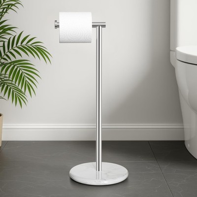 KES Toilet Paper Holder Stand, Freestanding Toilet Paper Roll Holder with Modern