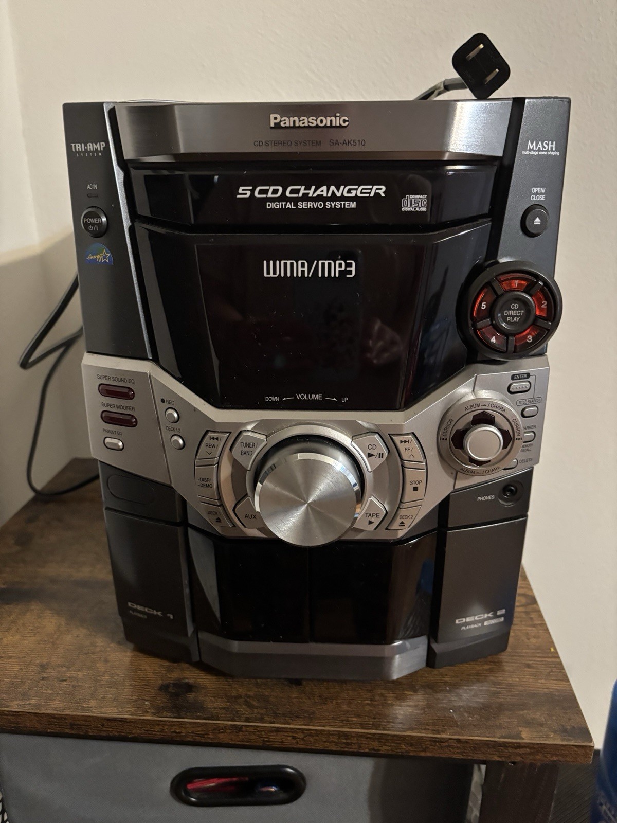Panasonic sa-ak150 5 CD Changer System Stereo System