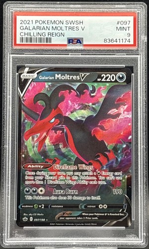 Galarian Moltres V graded PSA 9 for sale on eBay