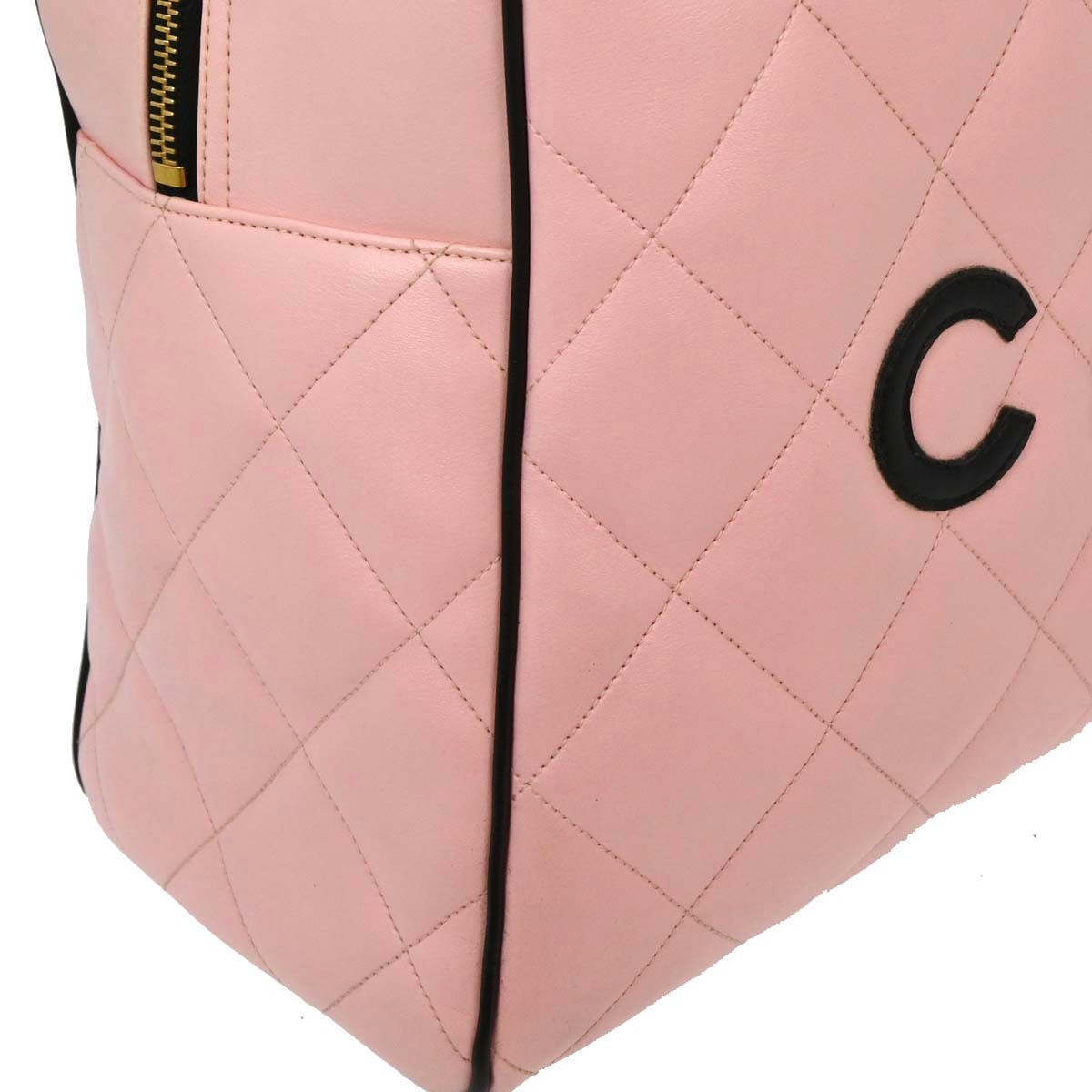 Chanel Pink Calfskin Bowling Bag 50 154079 | eBay