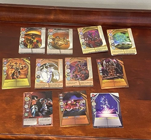 Bakugan Battle Brawlers Magnetic Metal Card Lot of 11 Cards 2008-2011 Mixed Lot