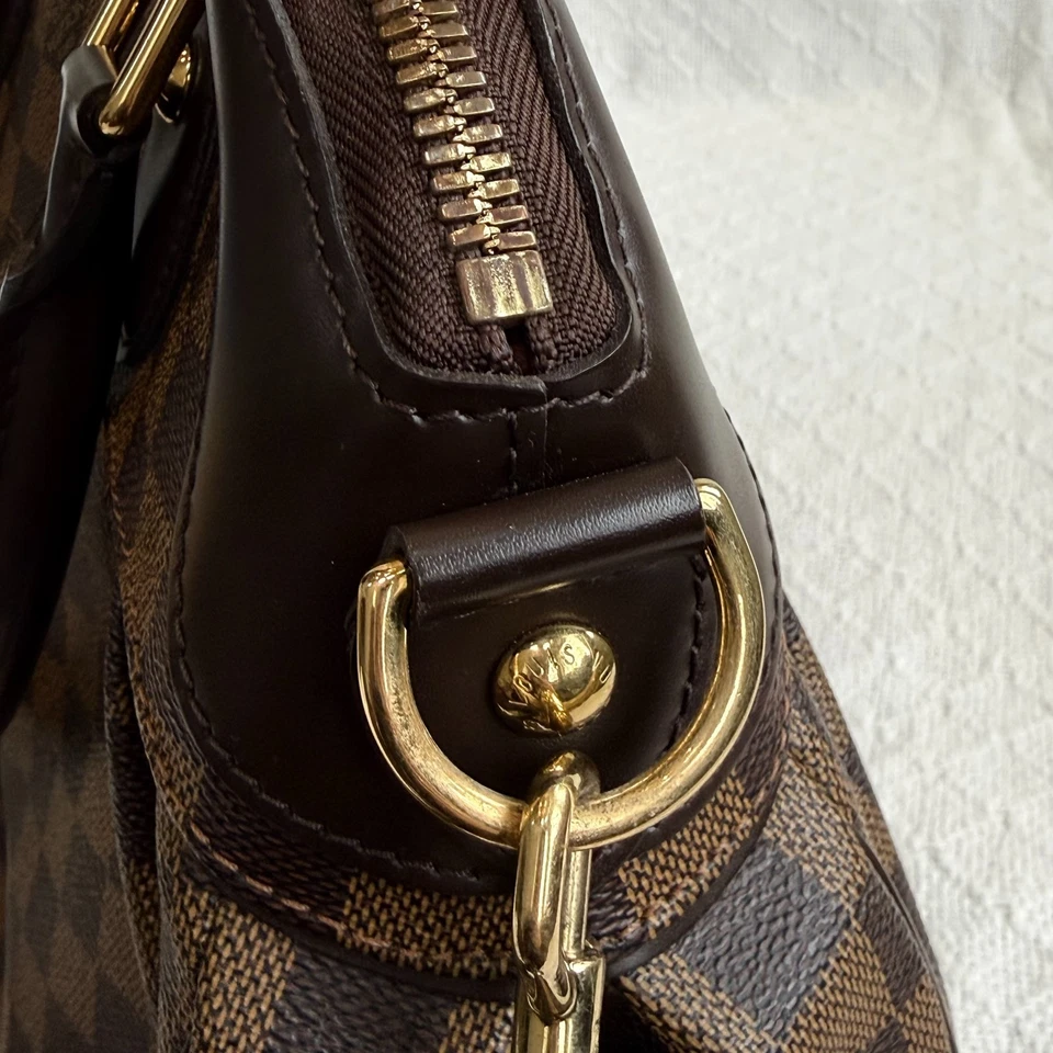 Bolso de Hombro Louis Vuitton Trevi PM Bolso de Mano Damier de Lona Marrón Foto 4 de 4