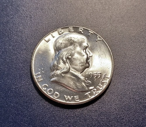 Gem BU 1955 Franklin Half Dollar
