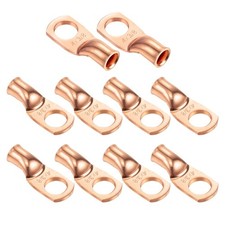 Heavy Duty Copper Wire Lugs, UL Eyelets Ring Crimp Copper Terminal Connectors...