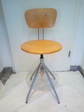 70er Drehstuhl - höheverstellbar - Metallspindel  ....  aufgearbeitet