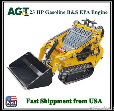 23HP Mini Skid Steer Track Loader Crawler B&S Gas Engine EPA 860kg KBT23