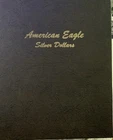1986 - 2022 AMERICAN  1OZ SILVER EAGLES COINS COMPLETE SET IN DANSCO ALBUM. NICE