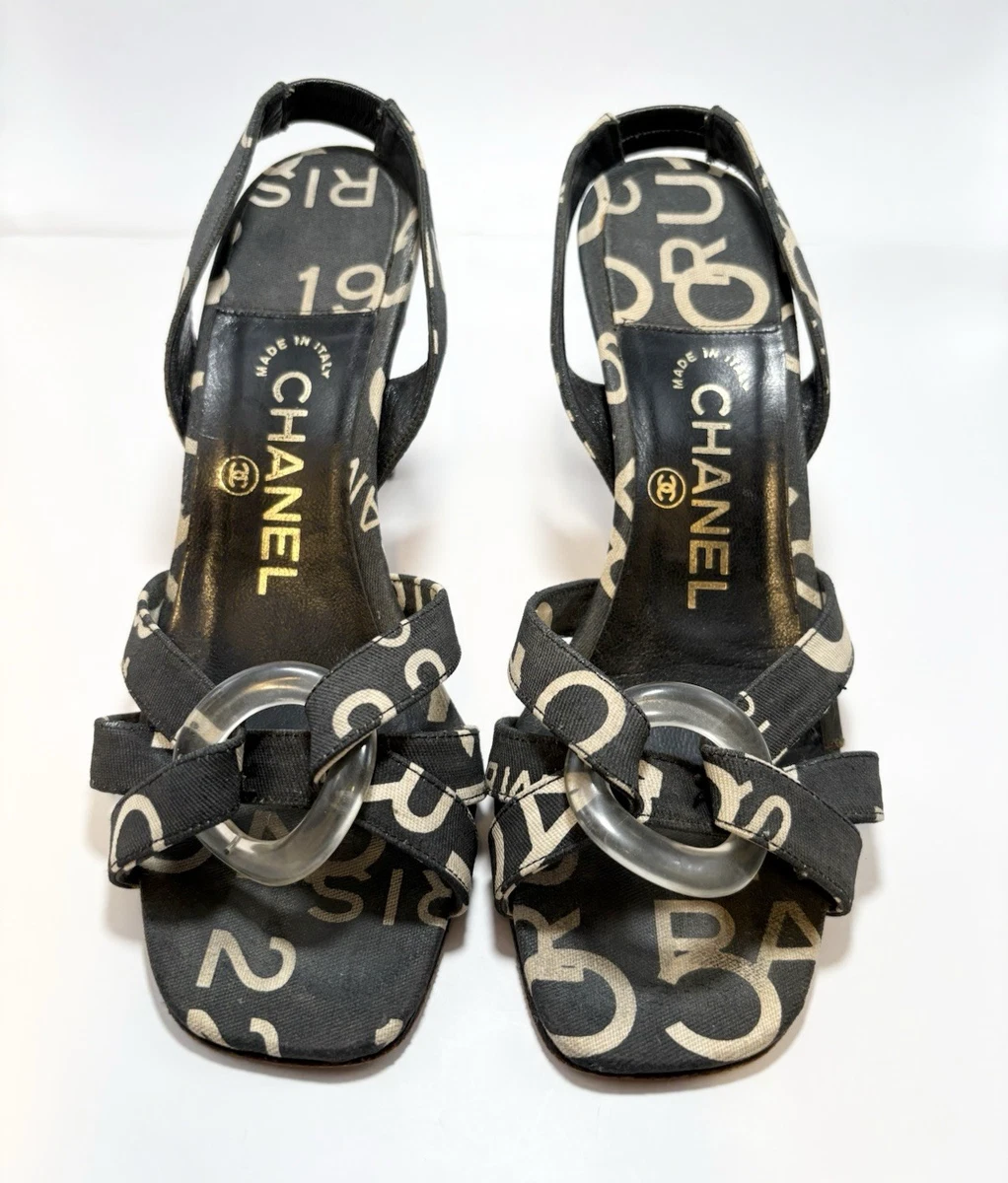 CHANEL Slingback Heels for Women with Vintage Upper Leather | eBay