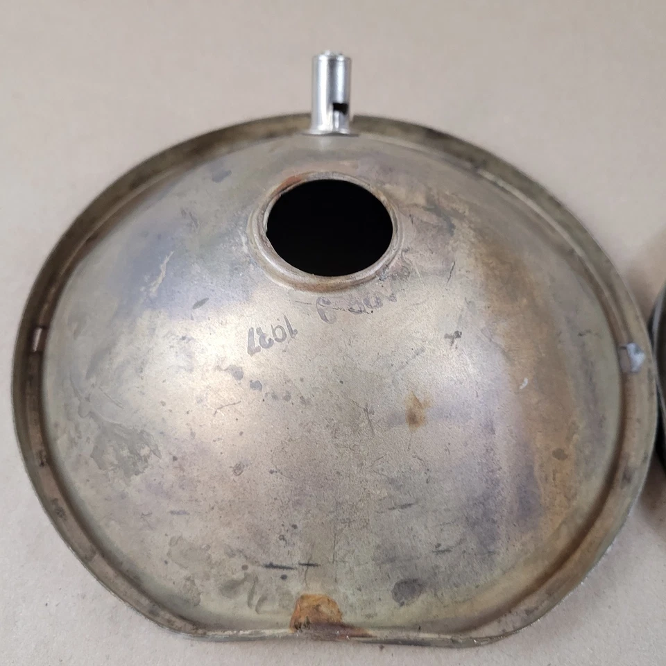 Par de insertos reflectores de faros Oldsmobile F-37 1937 antiguos antiguos Foto 3 de 4