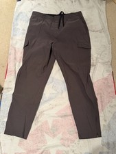 Mondetta Mens Performance Jogger Outdoor Project Pants Size XL Gray Zipper Leg