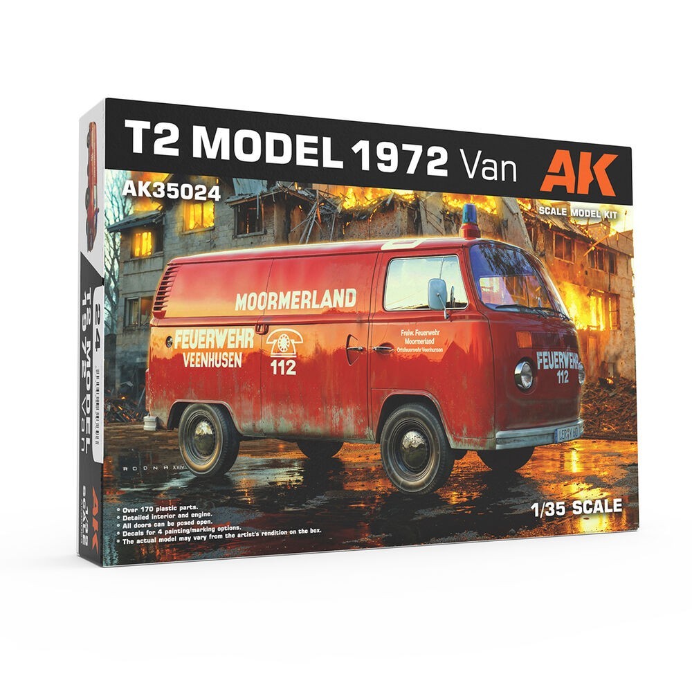 T2 Model 1972 VAN 1/35 maquette automobile historique AK Interactive