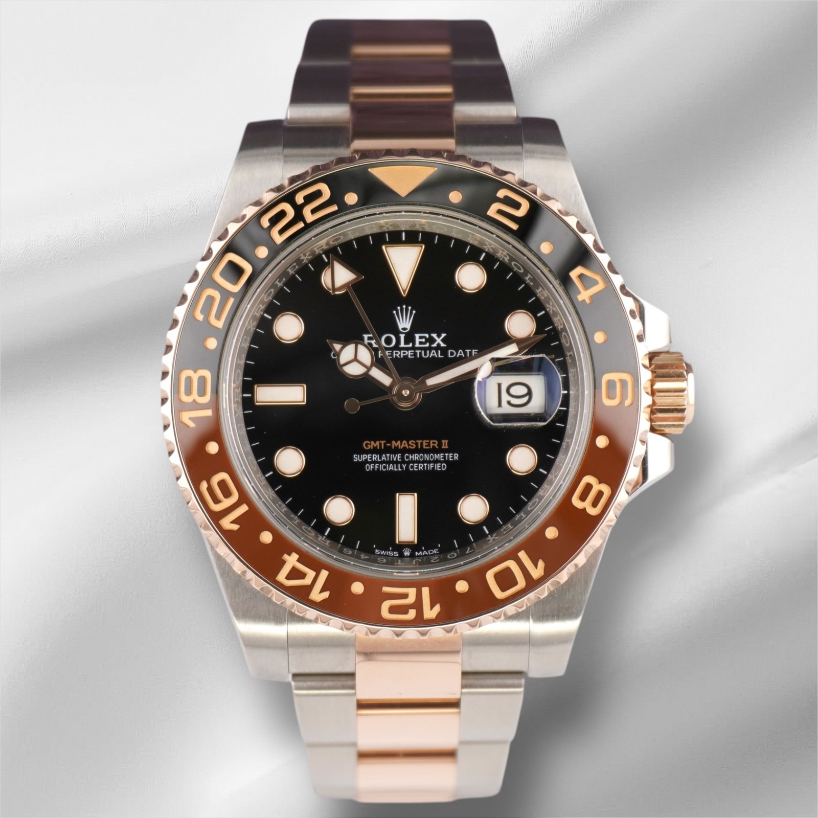 Rolex GMT-Master II RootBeer 40Mm 18K Oro Rosa/Acciaio Orologio Da Uomo 126711