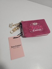 NWT Juicy Couture Kingdom- Raspberry Tart Velour Card Case Wallet Zippered