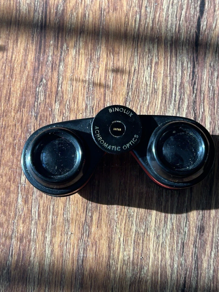 老式 SELSI 2 1/2X 双筒歌剧眼镜带日本制造皮革外壳 — 第 4/4 张图片