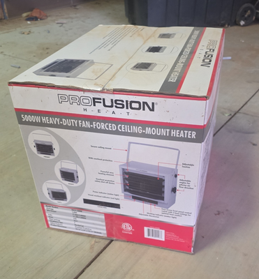 #ad PROFUSION HEAT EH 4604 Ceiling Mount Forced Air Unit Heater 240V 500 sq ft $125.00