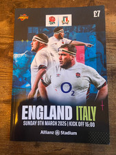 England vs Italy Six Nations 2025 Rugby Official Programme