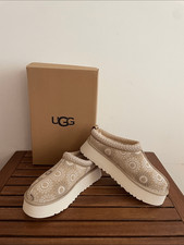UGG Tazz Sun Stitch Slippers Mustard Seed USA Women Size 9/UK 7/EU 40