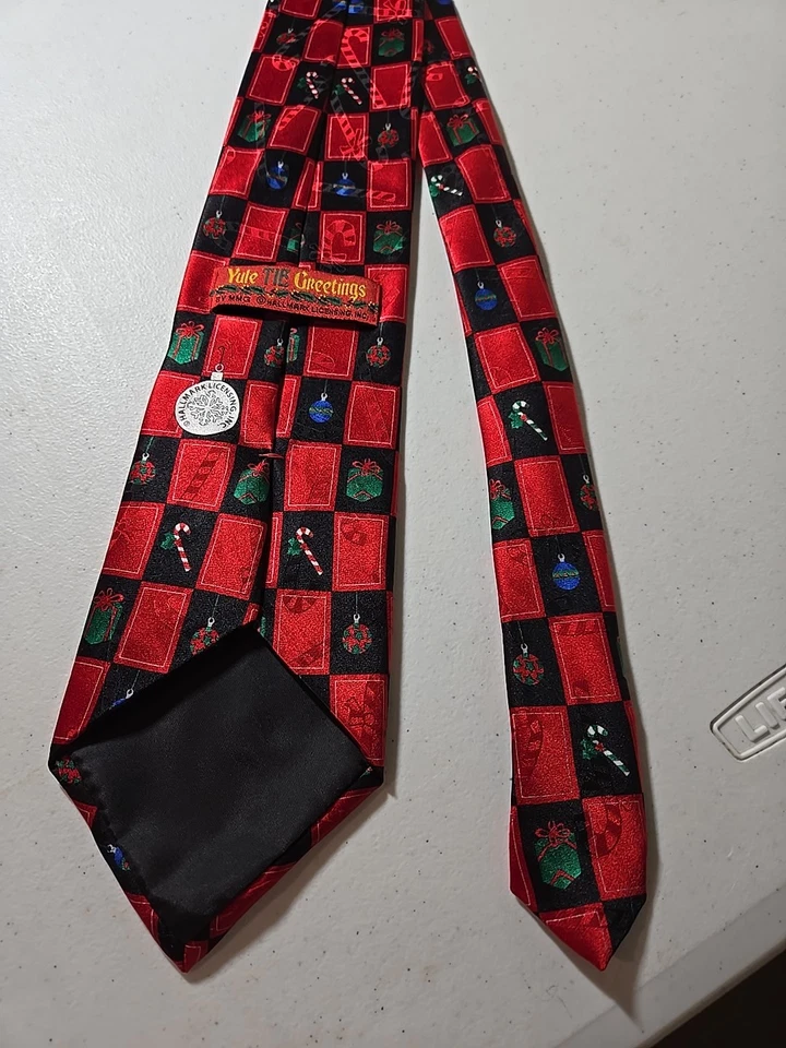 Галстук Yule Tie Greetings Christmas галстук Santa Reindeer от MMG HALLMARK галстук - Изображение 4 из 4