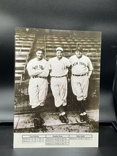 Lou Gehrig Jimmie Fox Babe Ruth 8X11 Players Stats Photo Yankees, Athletics RARE