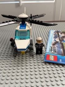LEGO City Police Helicopter Set 7741 Complete with Instructions