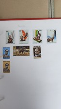 Rwanda, 8 stamps, African national costumes, Instruments, Figures 1969-1975 s