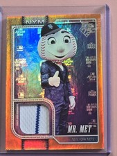 2026 Topps Celebration Mascots Mr. Met Orange Relic /25